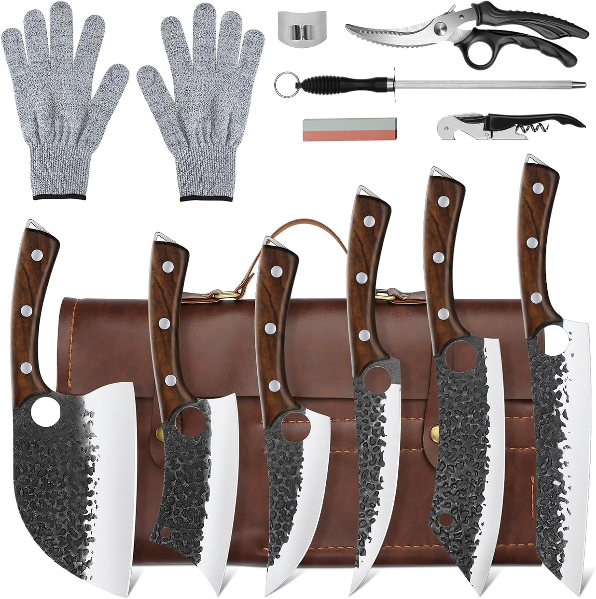 Butcher Knife Set - Chef Knife Set with Bag
