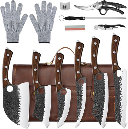 Butcher Knife Set - Chef Knife Set with Bag