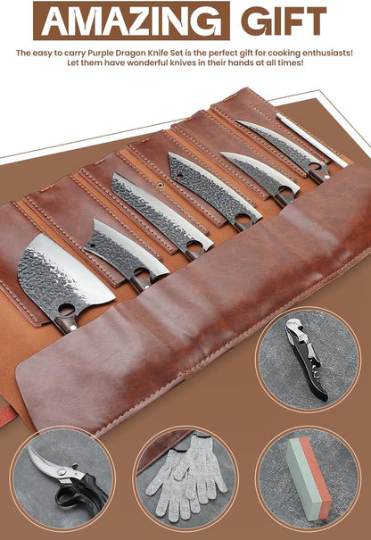 Butcher Knife Set - Chef Knife Set with Bag