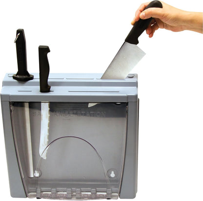 Knife Station,4 in Depth,Gray STK1008-1 Each