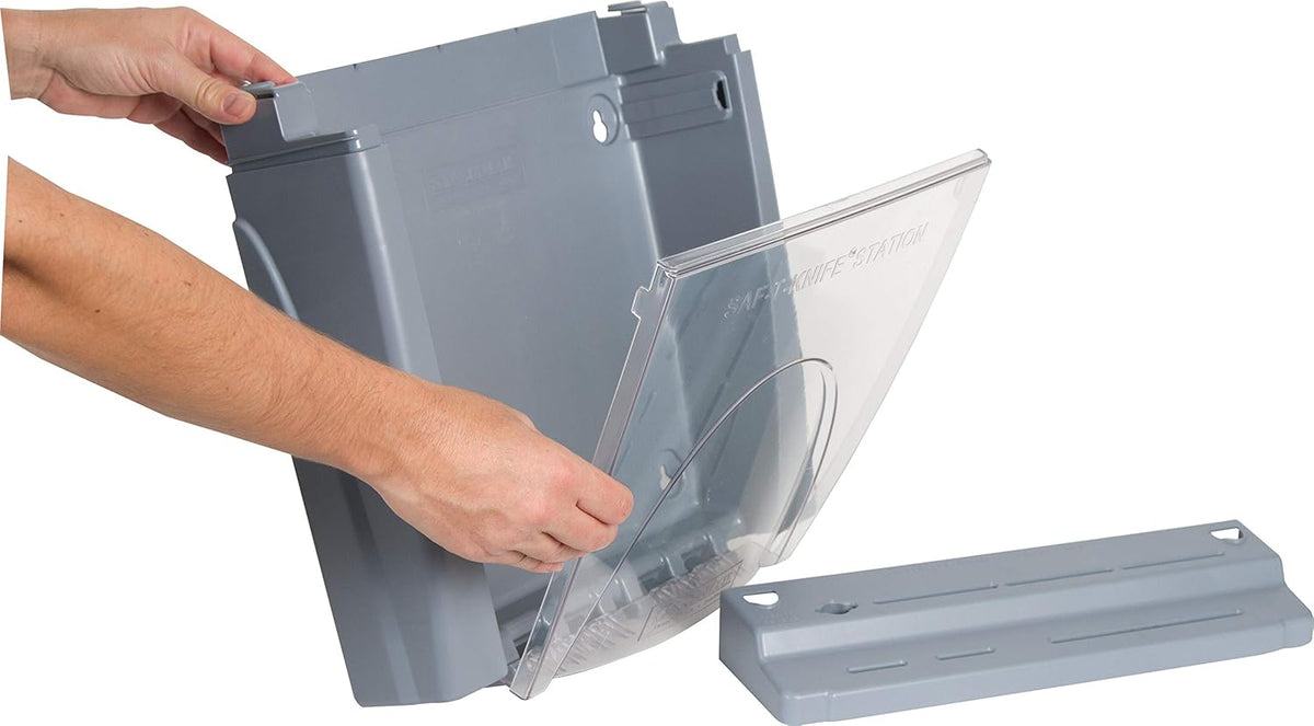 Knife Station,4 in Depth,Gray STK1008-1 Each