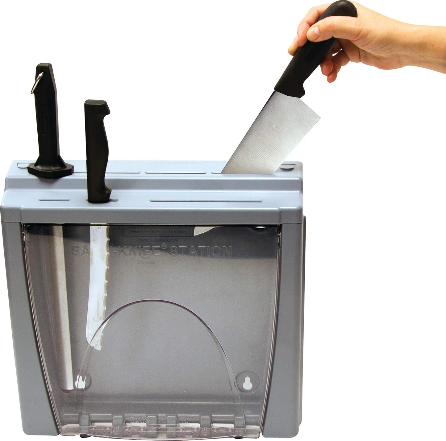 Knife Station,4 in Depth,Gray STK1008-1 Each