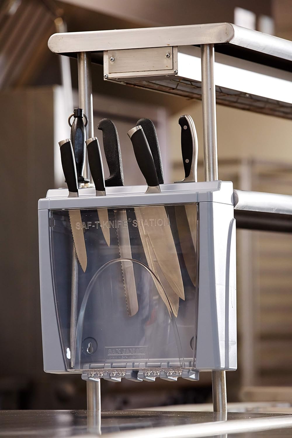 Knife Station,4 in Depth,Gray STK1008-1 Each