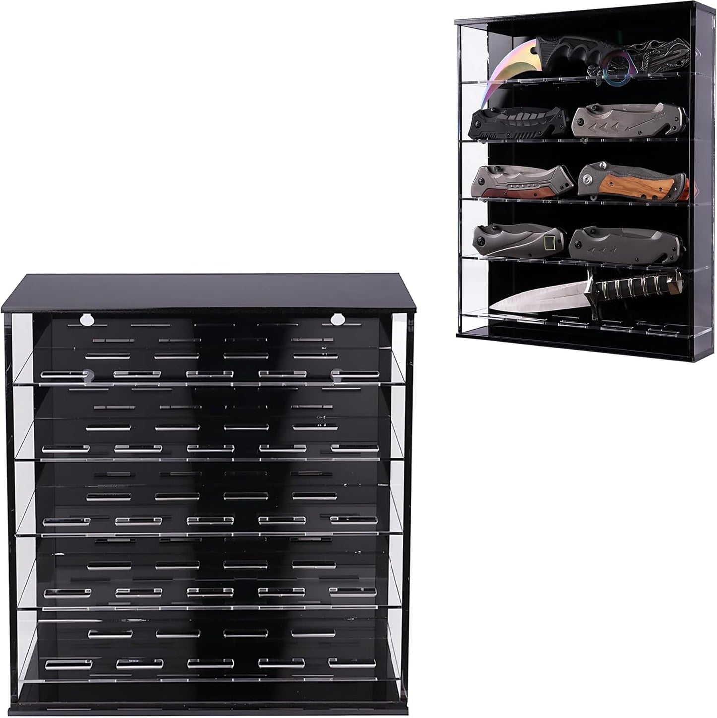 Knife Display Stand, Pocket Knife Display Case for Wall, Pocket Knife Organizer Desktop, Knife Display Case Dispay Daggers,Knife Holder - Not Knife