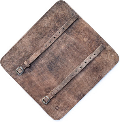 Knife Roll Bag Genuine Leather – Chef`s knife bag 7 slots – Leather Knife Case Sam
