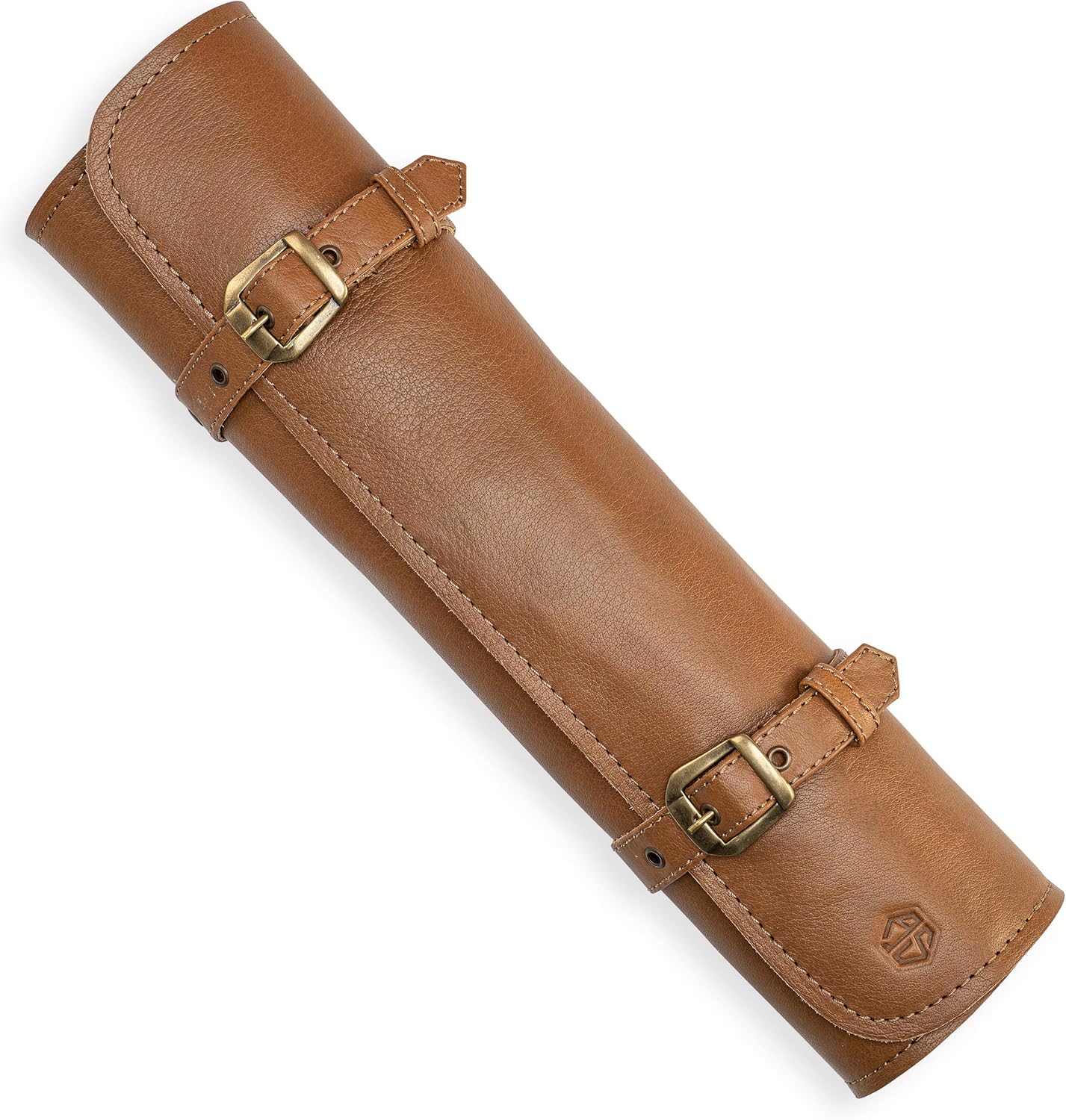 Knife Roll Bag Genuine Leather – Chef`s knife bag 7 slots – Leather Knife Case Sam