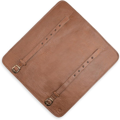 Knife Roll Bag Genuine Leather – Chef`s knife bag 7 slots – Leather Knife Case Sam