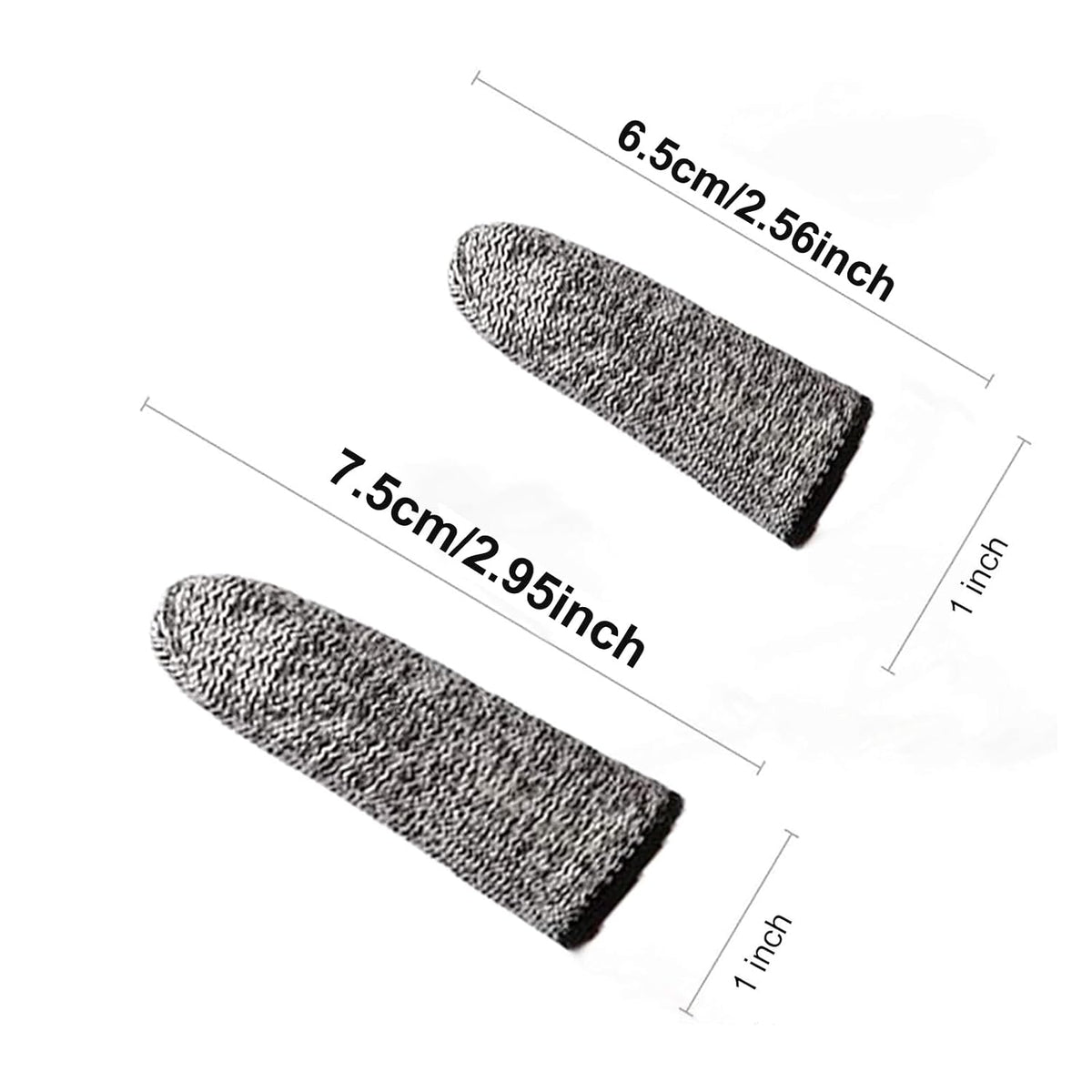 12 PCS Finger Cots Cut Resistant Protector, Finger Covers for Cuts, Gloves Life Extender, Cut Resistant Finger Protectors for Kitchen, Work, Sculpture, Anti-Slip, Reusable