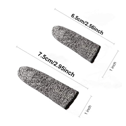 12 PCS Finger Cots Cut Resistant Protector, Finger Covers for Cuts, Gloves Life Extender, Cut Resistant Finger Protectors for Kitchen, Work, Sculpture, Anti-Slip, Reusable