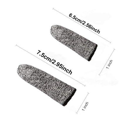 12 PCS Finger Cots Cut Resistant Protector, Finger Covers for Cuts, Gloves Life Extender, Cut Resistant Finger Protectors for Kitchen, Work, Sculpture, Anti-Slip, Reusable