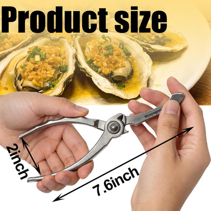 Oyster Shucking Knife Stainless Steel Oyster Opener Oyster Cutter Seafood Opener for Kitchen Seafood Tool Seafood Opener Kit Tools Gift