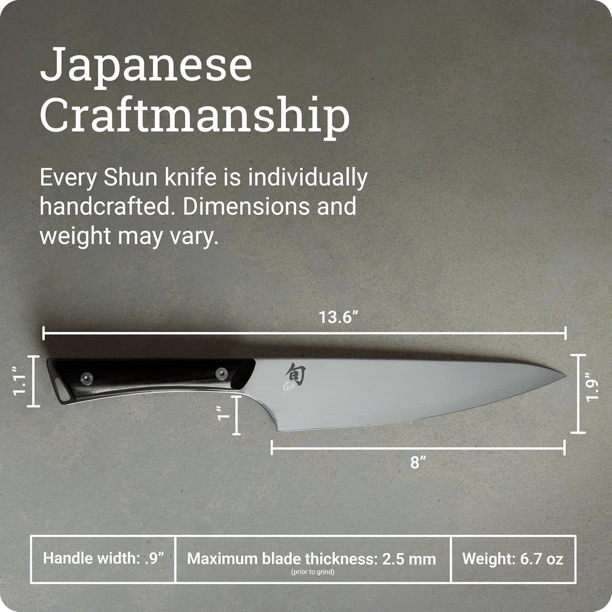 Kazahana 8" Chef’s Knife, Handcrafted Japanese Kitchen Knife, AUS10A Stainless Steel Blade, Pakkawood Handle, Gyuto-Style Chef Tool for Professional and Home Chefs | Handcrafted Japanese Kitchen Knife, AUS10A Stainless Steel Blade, Pakkawood Handle