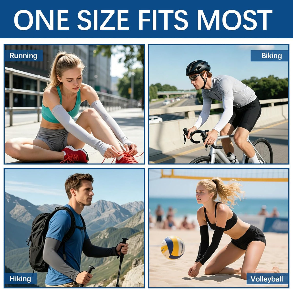 Arm sleeves for men Woman,Cooling UV Sun Protection sleeves to cover arms for women arm sleeve Outdoor Sports