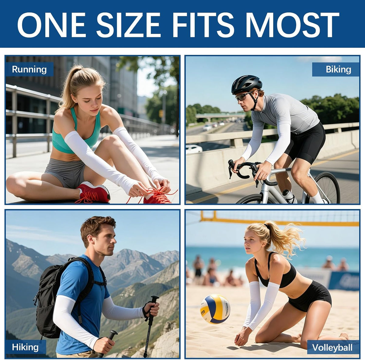 Arm sleeves for men Woman,Cooling UV Sun Protection sleeves to cover arms for women arm sleeve Outdoor Sports