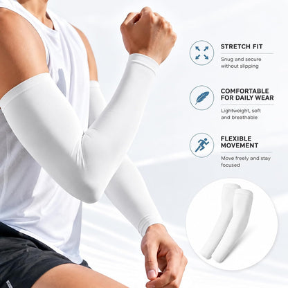 Arm sleeves for men Woman,Cooling UV Sun Protection sleeves to cover arms for women arm sleeve Outdoor Sports