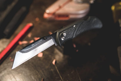 2.5" RAZOR-WORK - RazorSafe Replaceable Blade Folding Utility Knife (Black, 2 Blades)