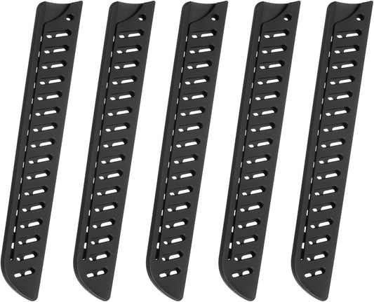 5Pcs Knife Cover Sleeves Blade Edge Guards for 8" Bread Knife Blade Edge Protector Cover Universal Knife Sheath for Kitchen, Black