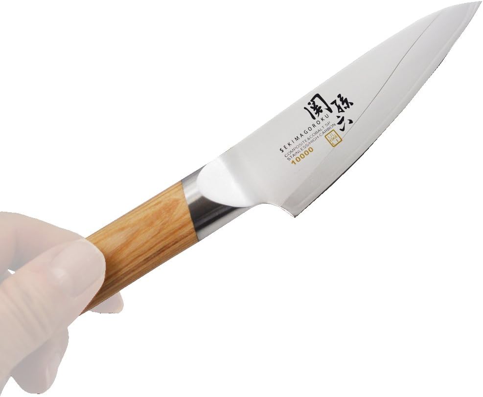 Seki Magoroku 10000CL Kitchen Knife, Petty Knife, 3.5 inches (90 mm), Made in Japan