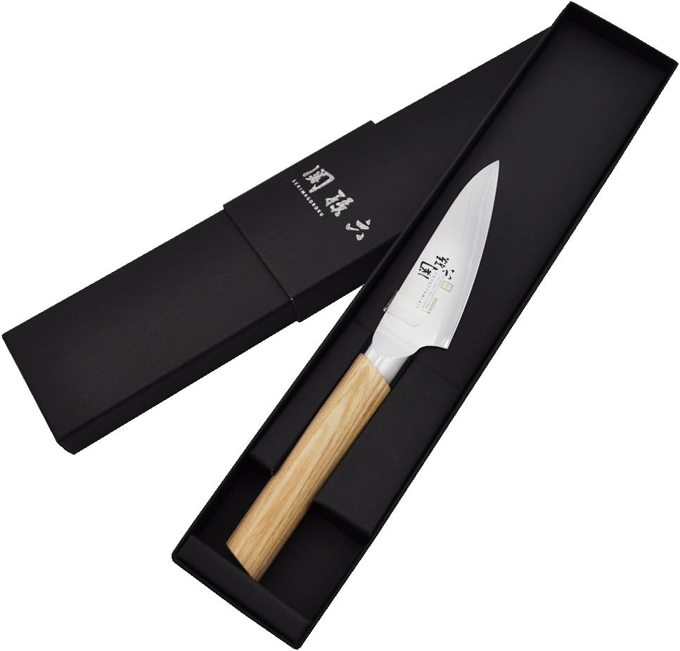 Seki Magoroku 10000CL Kitchen Knife, Petty Knife, 3.5 inches (90 mm), Made in Japan