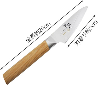 Seki Magoroku 10000CL Kitchen Knife, Petty Knife, 3.5 inches (90 mm), Made in Japan