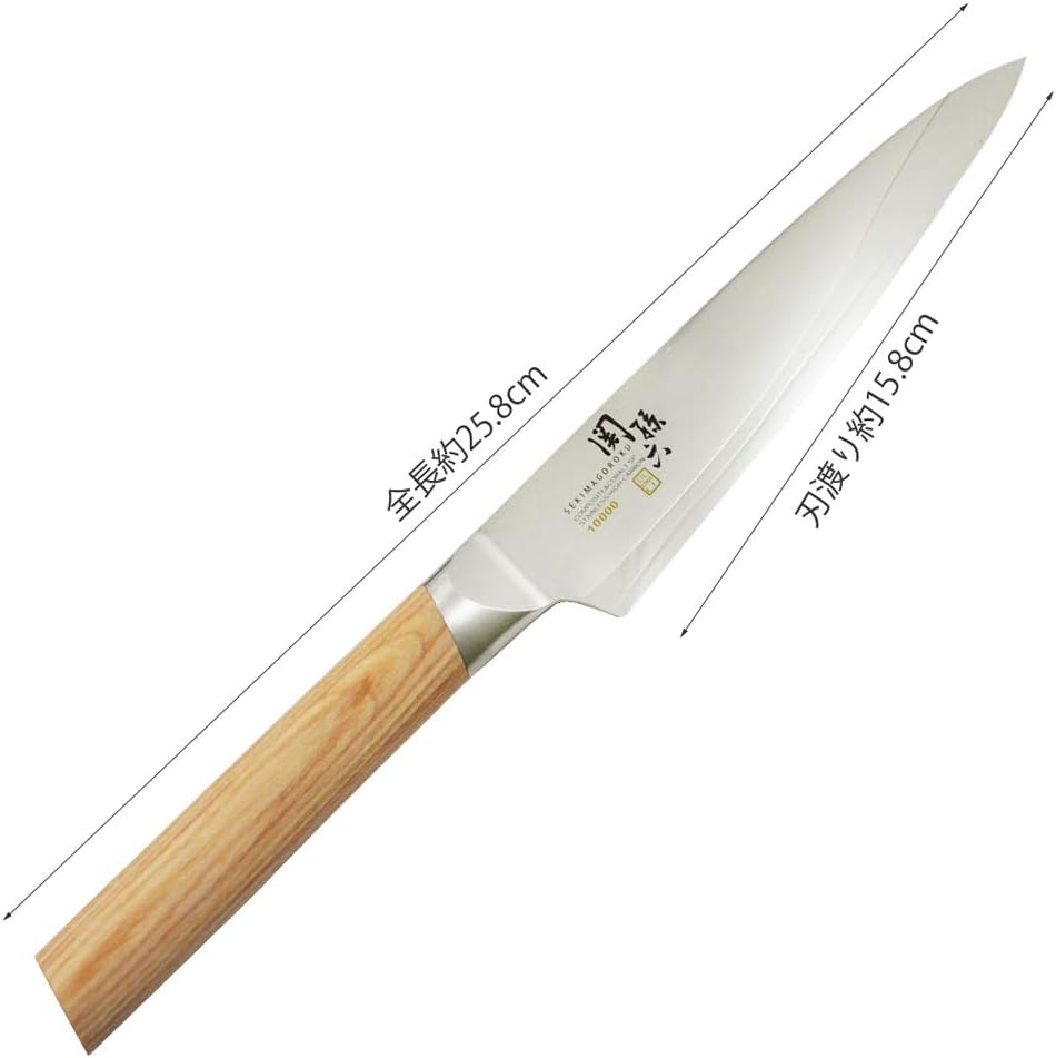 Seki Magoroku 10000CL Kitchen Knife, Petty Knife, 3.5 inches (90 mm), Made in Japan