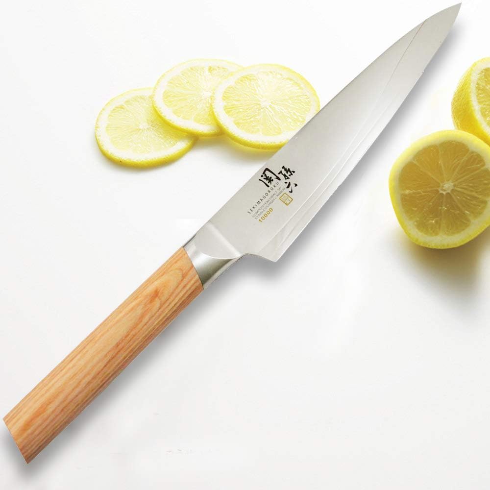 Seki Magoroku 10000CL Kitchen Knife, Petty Knife, 3.5 inches (90 mm), Made in Japan