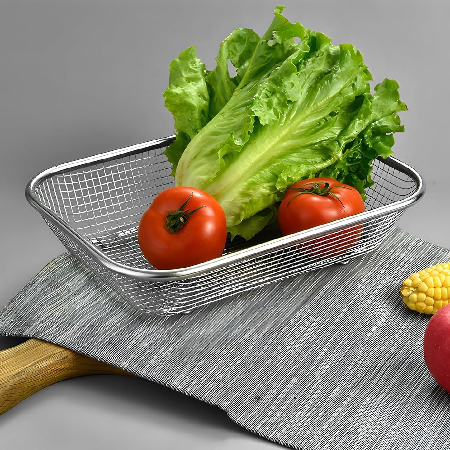 Dish Rack, Stainless Steel Kitchen Drain Basket, Compact Utensil Drying Rack Dishwasher Accessory, Hanging Cutlery and Utensil Organizer, Set of 2