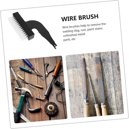 Rust Removing Brush Tool for Saber Saw Electric Nylon Cleaning Brush for Rust Removal Tile and Floor Mud Cleaning Easy to Install Compatible Reciprocating Saws