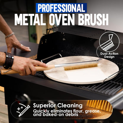 16-Inch Pizza Cutter Rocker Blade, 304 Stainless Steel Slicer Knife, Silver | Keeps Toppings Intact, Super Sharp, Protective Cover Included, Best for Large Pizzas, Dishwasher Safe