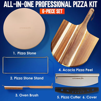 16-Inch Pizza Cutter Rocker Blade, 304 Stainless Steel Slicer Knife, Silver | Keeps Toppings Intact, Super Sharp, Protective Cover Included, Best for Large Pizzas, Dishwasher Safe