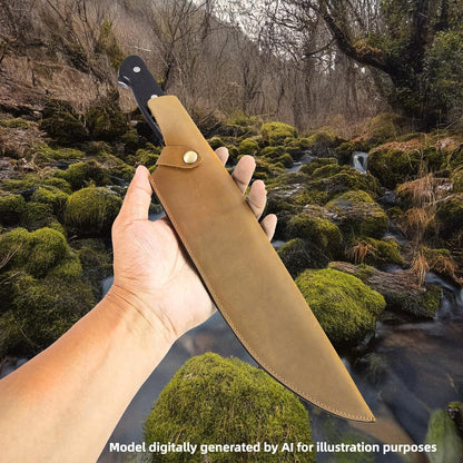 Leather Sheath for 8 Inch Boning Knife, for belt Knife Holster belt, Knife Scabbard Cover, Shop Knife Sheath Knives Sleeves Case Edge Guards Blade Protectors for Outdoor Camping