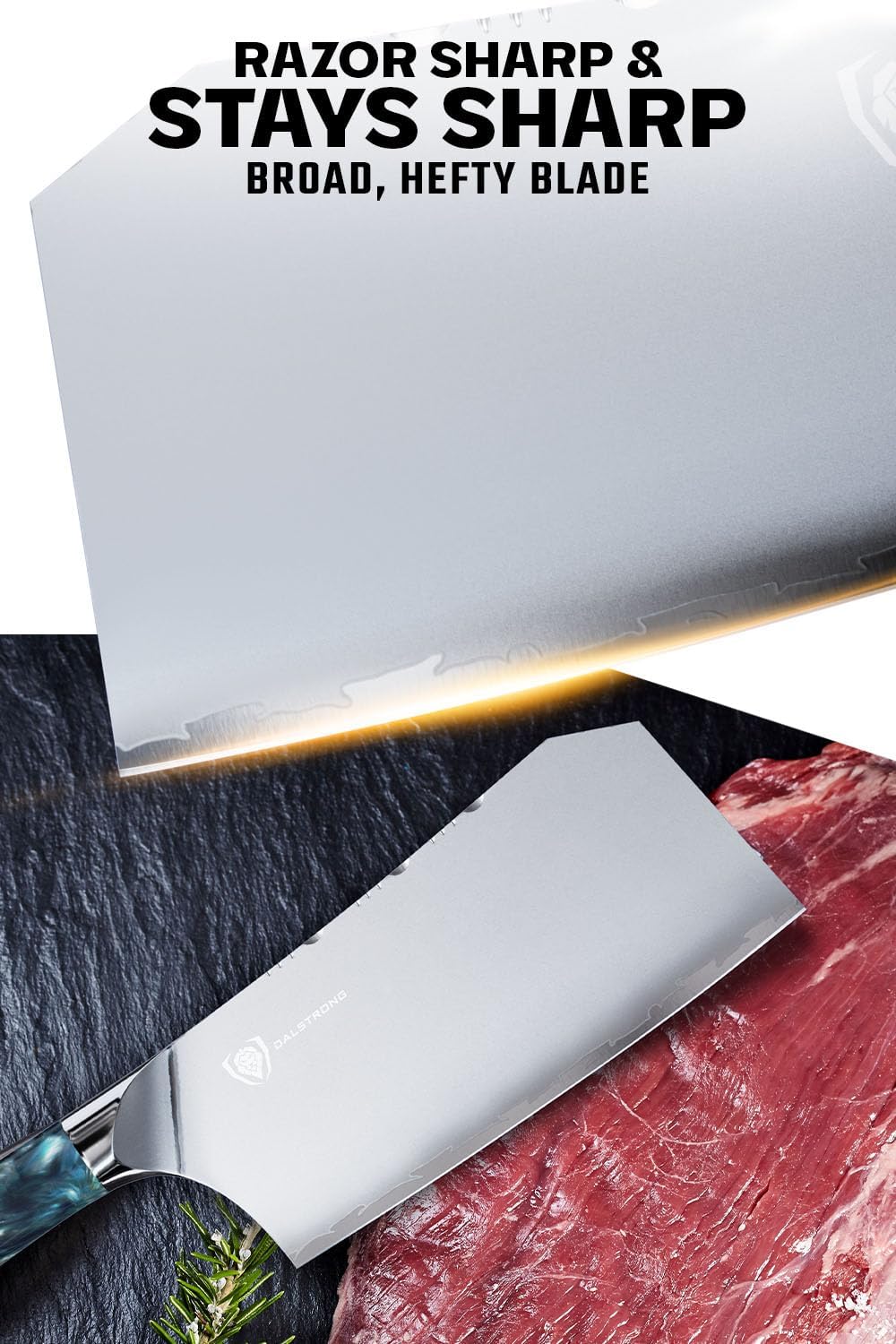 Obliterator 9" Meat Cleaver - 9CR18MOV Steel