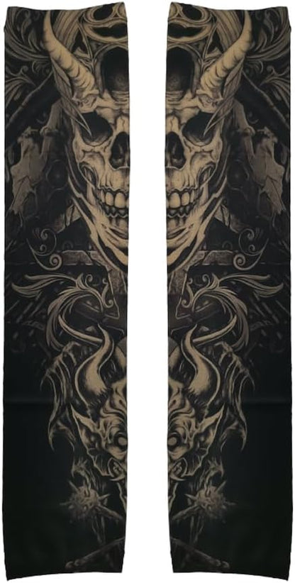 UV Protection Arm Sleeves, UPF 50+, Sports Compression Cooling Sleeves, Tattoo Cover Design