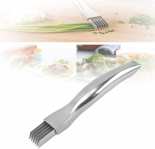 2024 New Upgrade Stainless Steel Chopped,Shred Silk The Knife Green Onion Knife, Kitchen Vegetable Cutter Sharp Scallion Shredding Cutter Household Multifunctional Food Slicer Gadget