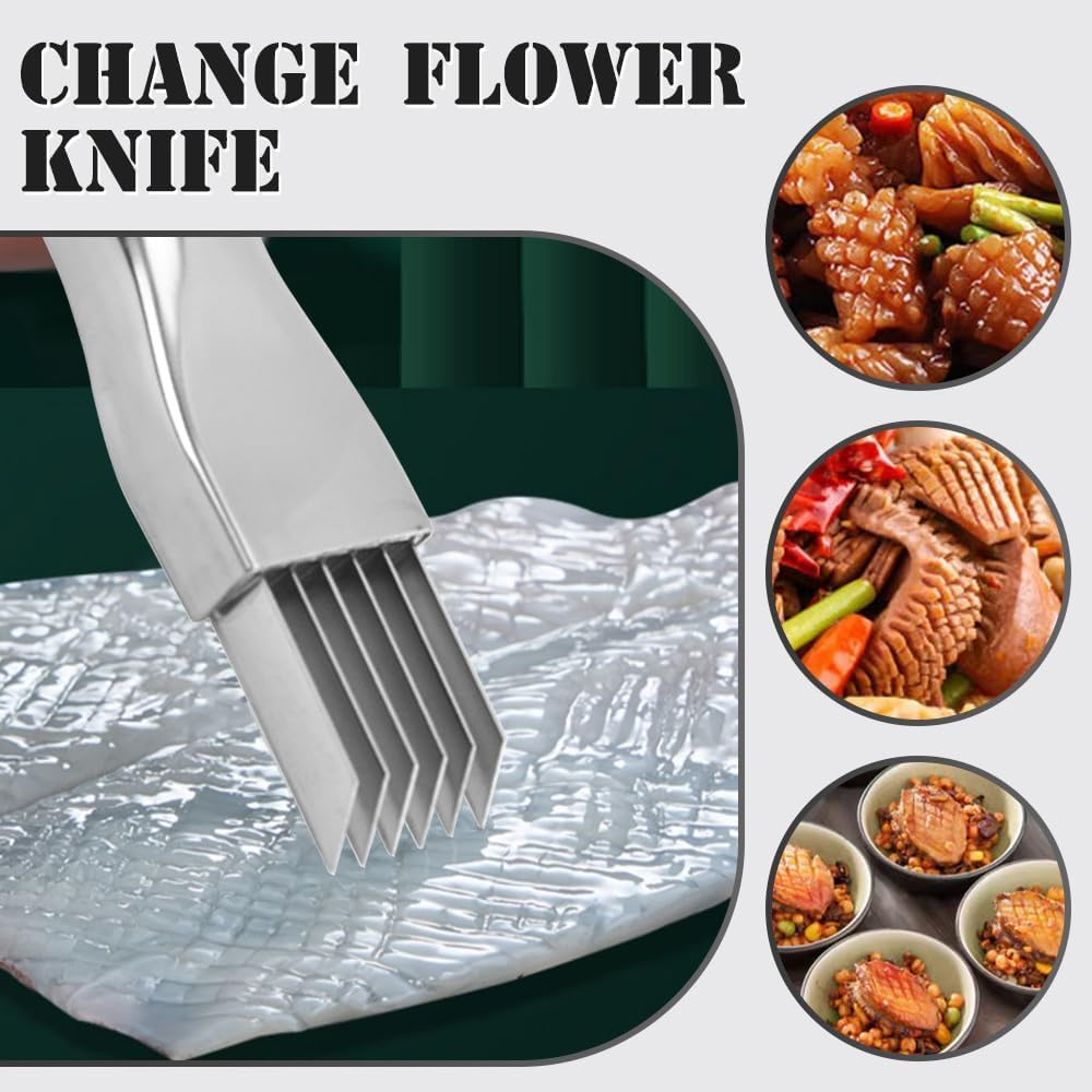 2024 New Upgrade Stainless Steel Chopped,Shred Silk The Knife Green Onion Knife, Kitchen Vegetable Cutter Sharp Scallion Shredding Cutter Household Multifunctional Food Slicer Gadget