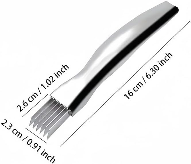 2024 New Upgrade Stainless Steel Chopped,Shred Silk The Knife Green Onion Knife, Kitchen Vegetable Cutter Sharp Scallion Shredding Cutter Household Multifunctional Food Slicer Gadget