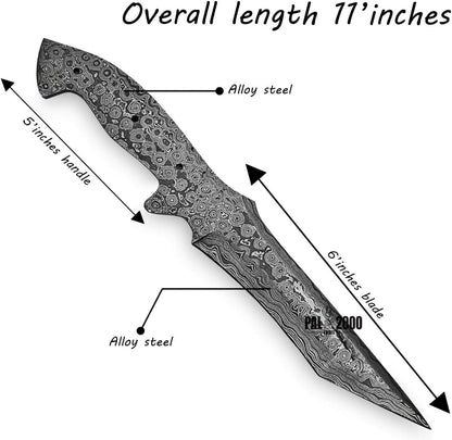Custom Handmade Damascus Steel Blank Blade Nakiri Knife 8914
