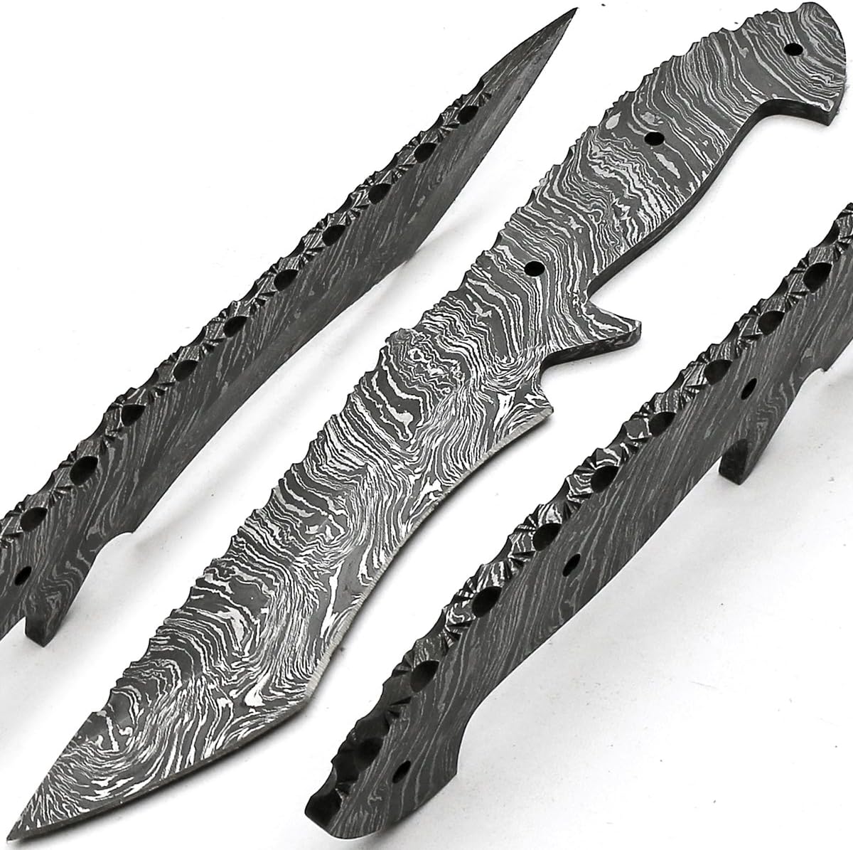 Custom Handmade Damascus Steel Blank Blade Nakiri Knife 8914
