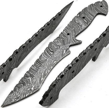 Custom Handmade Damascus Steel Blank Blade Nakiri Knife 8914