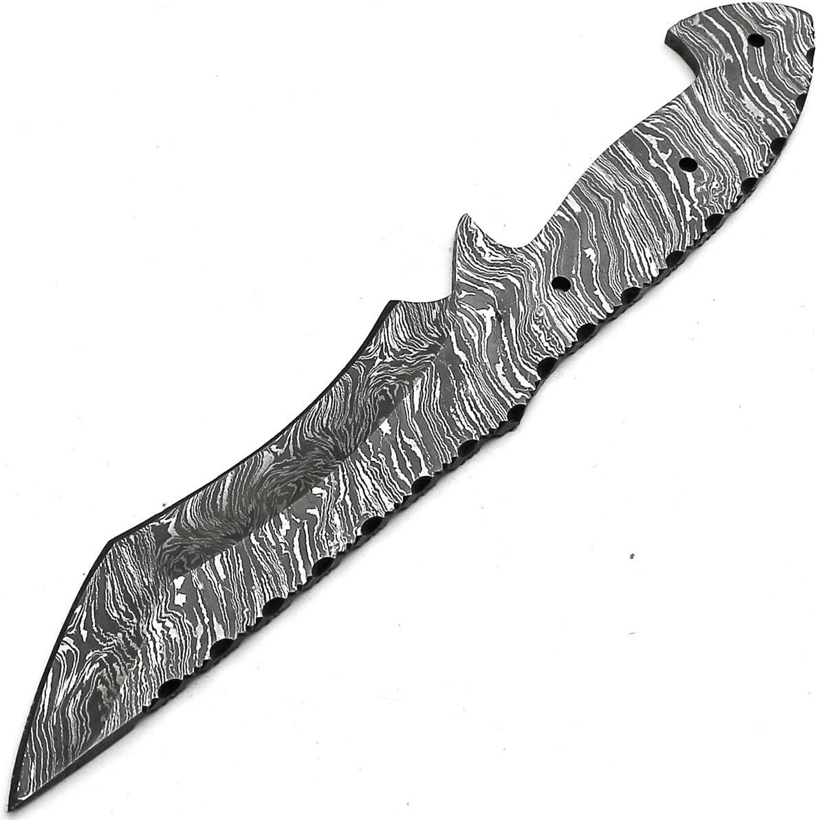 Custom Handmade Damascus Steel Blank Blade Nakiri Knife 8914