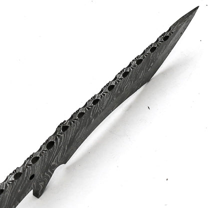 Custom Handmade Damascus Steel Blank Blade Nakiri Knife 8914