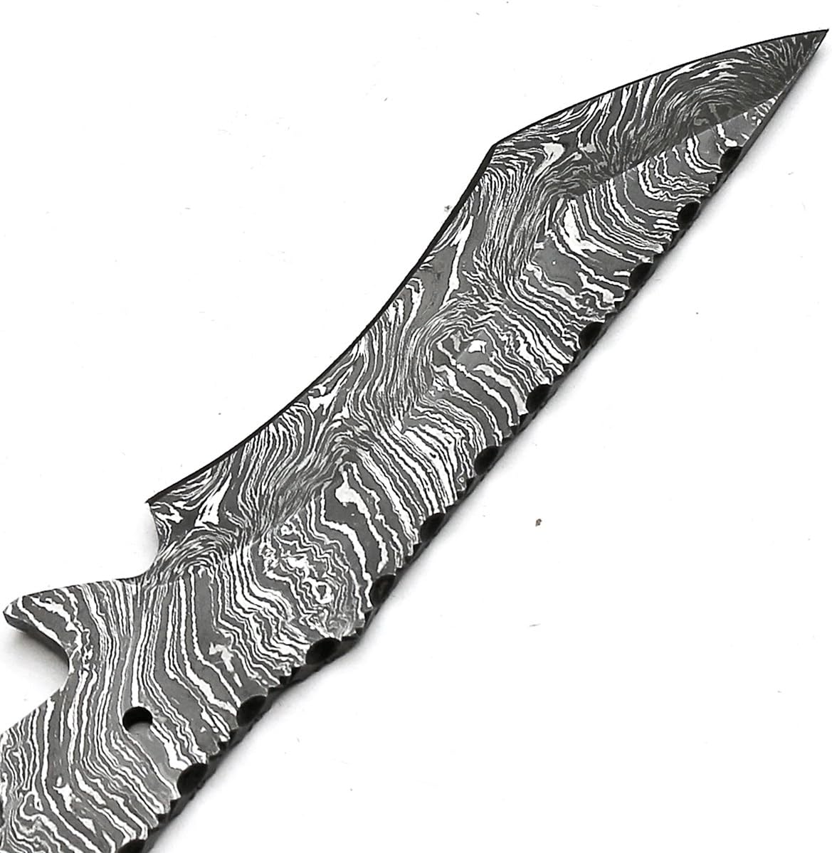 Custom Handmade Damascus Steel Blank Blade Nakiri Knife 8914
