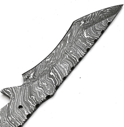 Custom Handmade Damascus Steel Blank Blade Nakiri Knife 8914