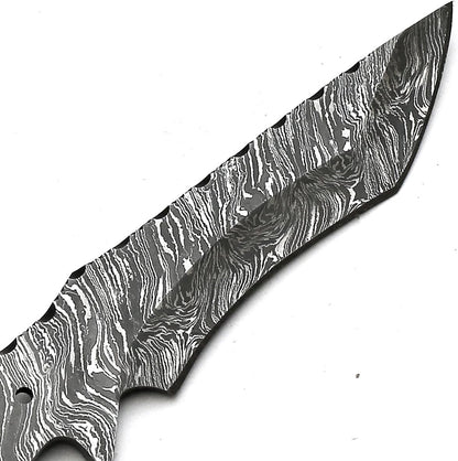 Custom Handmade Damascus Steel Blank Blade Nakiri Knife 8914