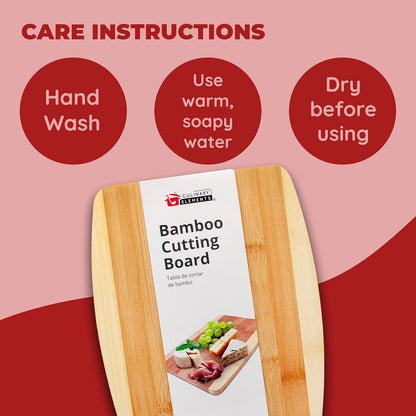 Mini Bamboo Cutting Board – 6 x 9 Inch Small Cutting Board for Easy Storage | Perfect Bar Prep Board for Garnishes, Snacks & Quick Kitchen Tasks | Compact, Durable, Sustainable Bamboo