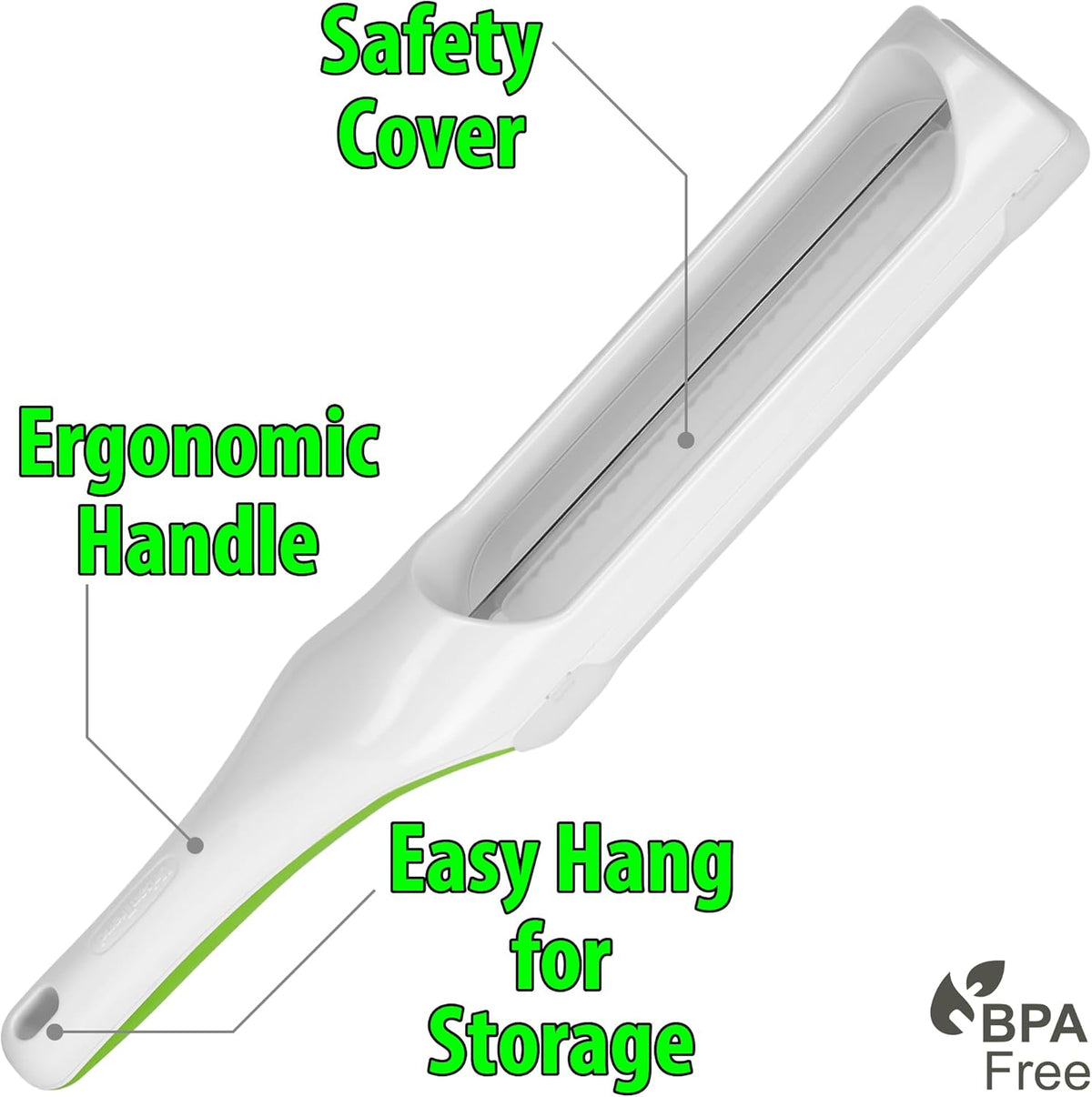 Hometown Bagel Knife, Serrated Bread Slicer, Stainless Steel | Safely Slice Bagels, Baguettes & Rolls Without Crushing, Fingers Stay Clear of the Blade, Fits in a Drawer, 5-Yr Guarantee