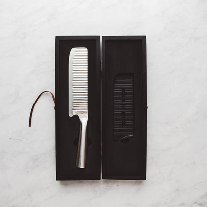 . Evolution 7" Nakiri Knife, High-Carbon German Stainless Steel Cutlery in a Wood Gift Box