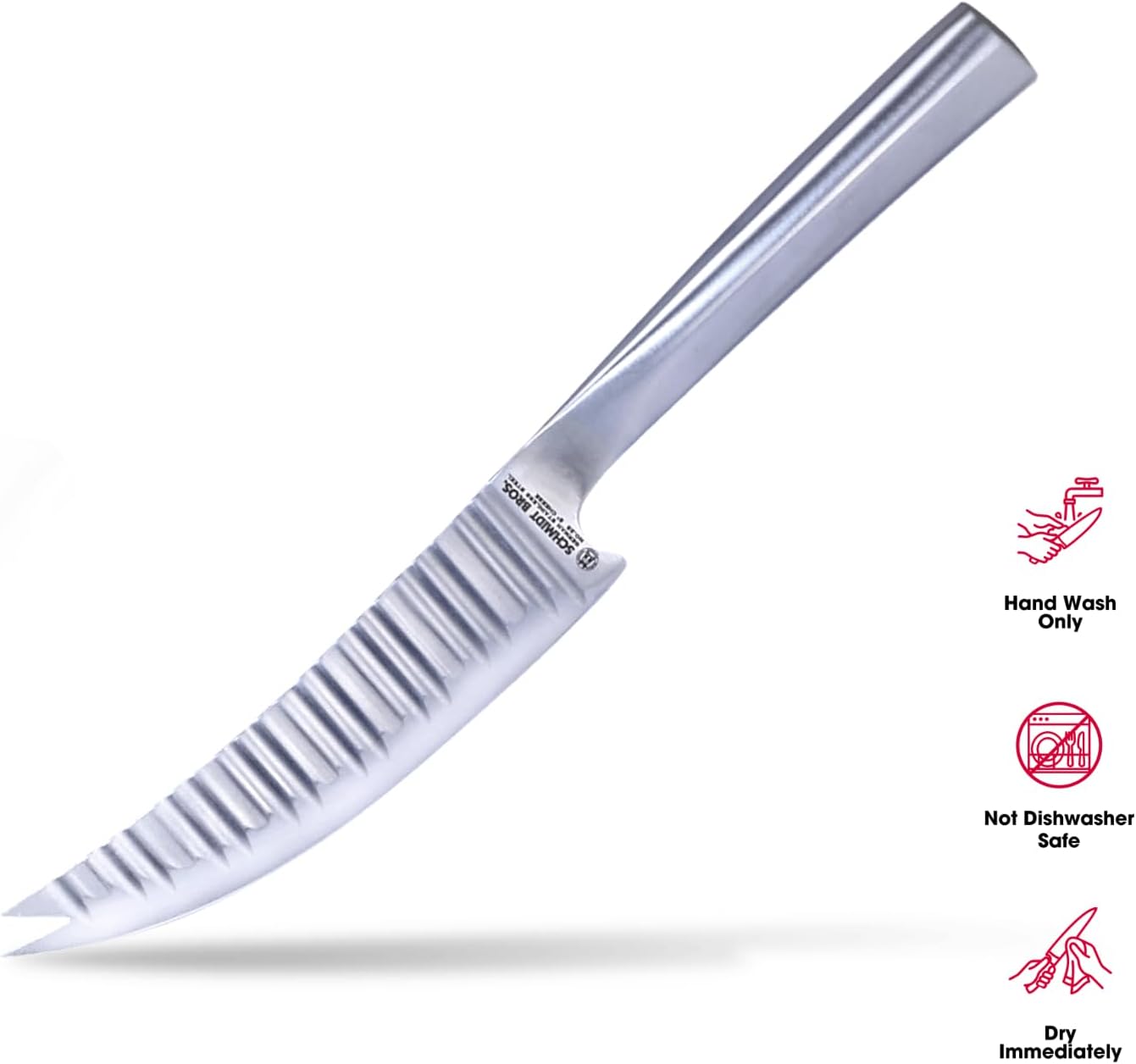 . Evolution 7" Nakiri Knife, High-Carbon German Stainless Steel Cutlery in a Wood Gift Box
