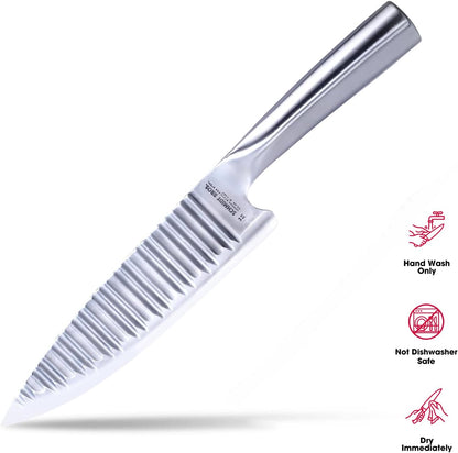 . Evolution 7" Nakiri Knife, High-Carbon German Stainless Steel Cutlery in a Wood Gift Box