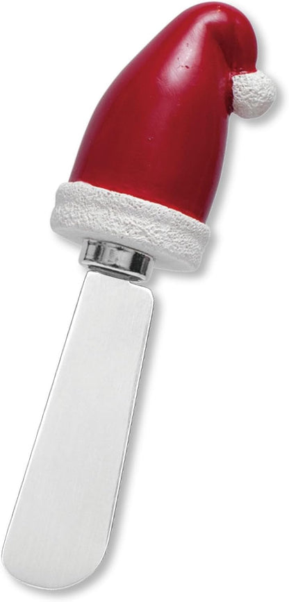 Winter Cardinal Cheese Spreaders, Hand-Painted Resin Handles with Stainless Steel Blades for Spreading Cream Cheese, Butter, Jam, or Sandwich, Set of 4